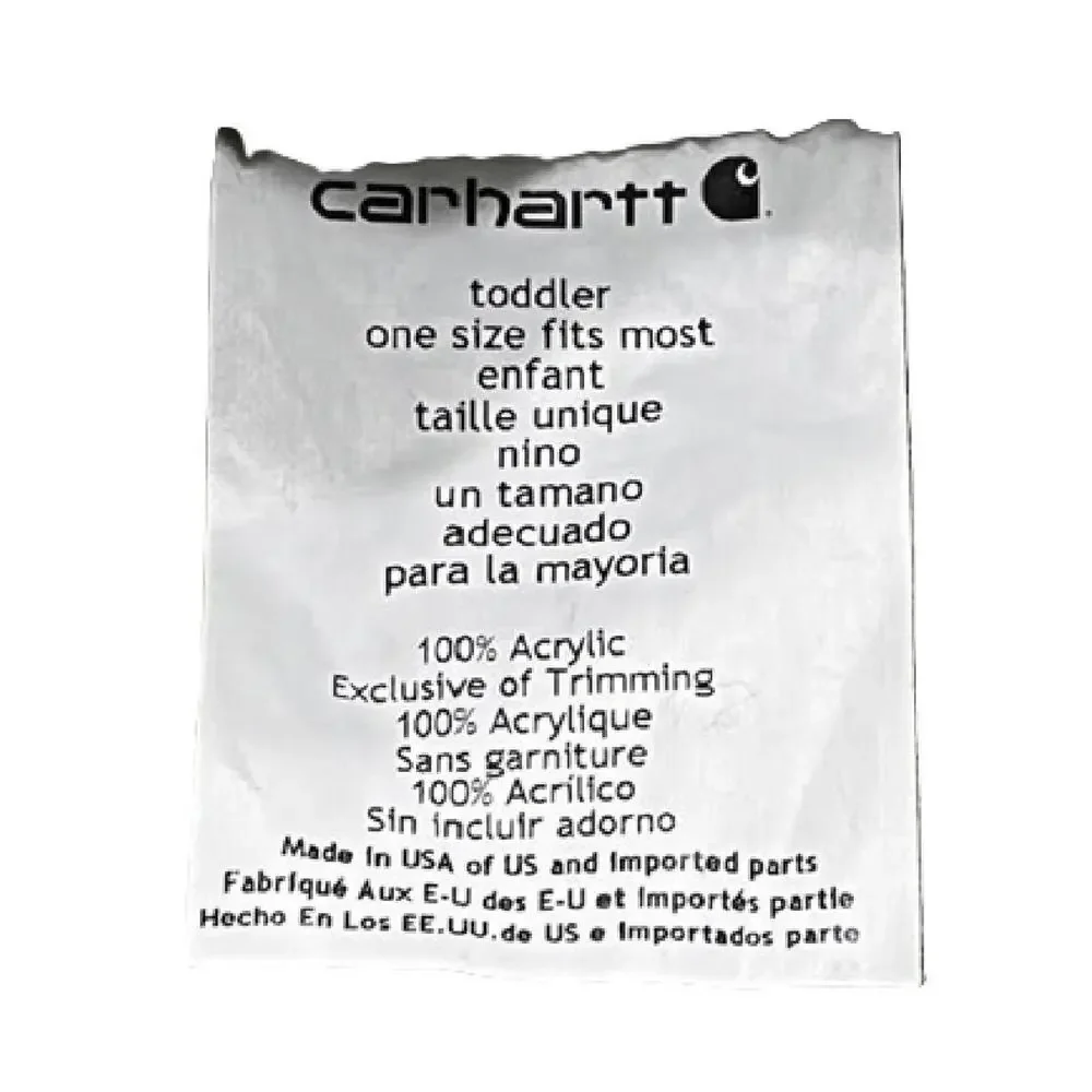 Carhartt Toddler Acrylic Winter Hat Army Green One Size